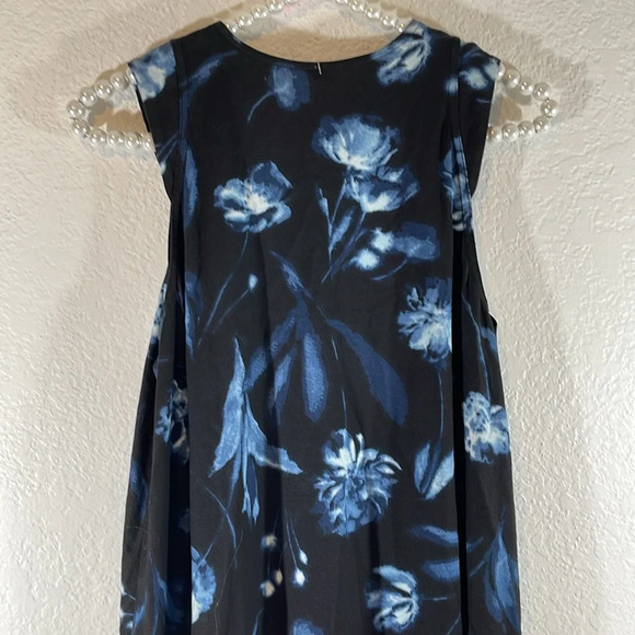 RVCA Baby Doll Blue Floral Sleeveless Shunter Mini Tank Dress Size Small NEW - Picture 6 of 10